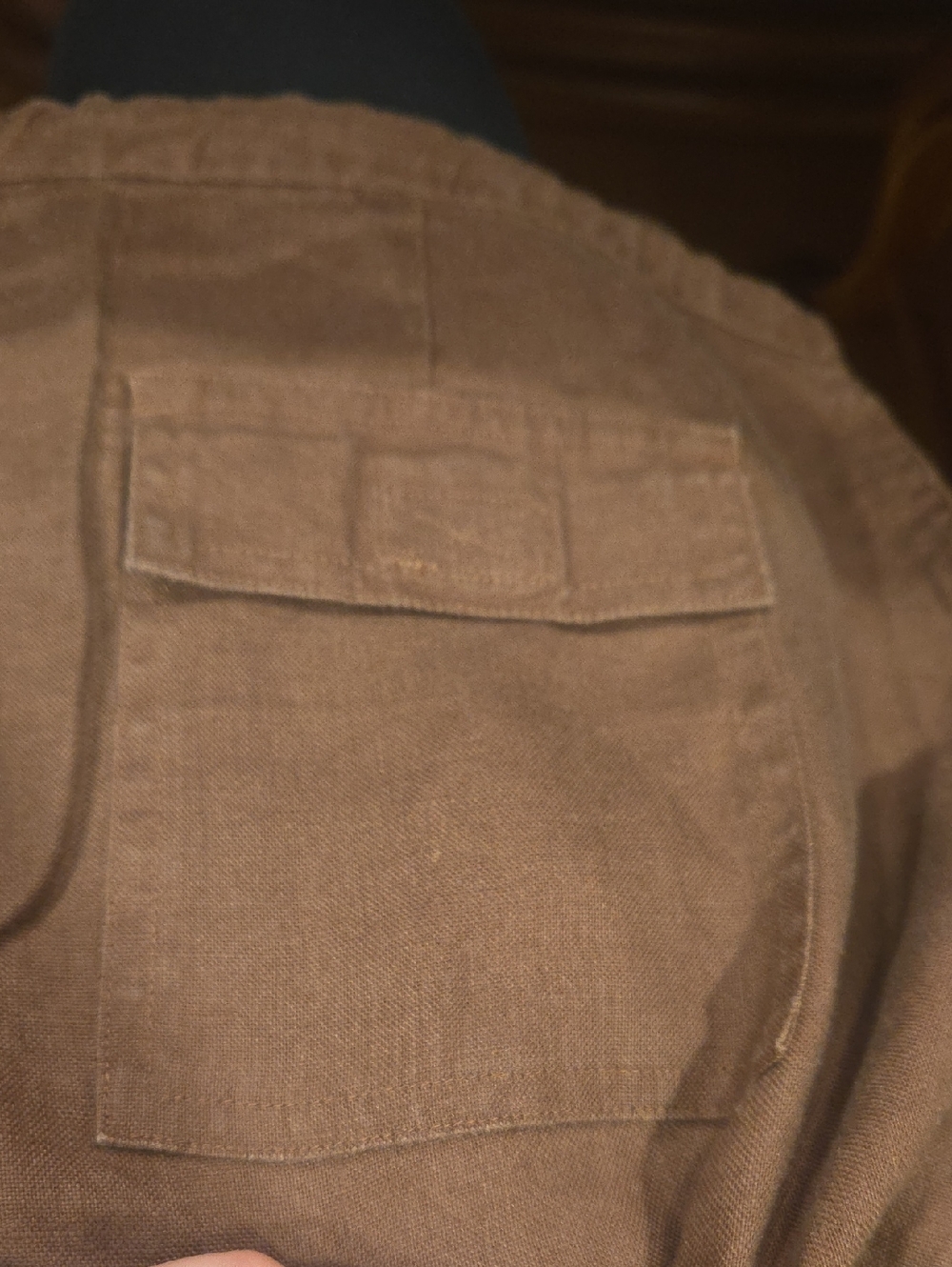 J. Jill Brown Drawstring 100% Linen Pants Summer Resortwear Outdoor Vacay 14 - Picture 7 of 8